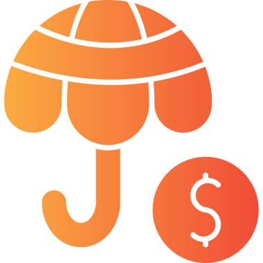 finansal büyüme düz vektör simgesi