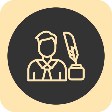 Fırçalı bir adamın vektör çizimi