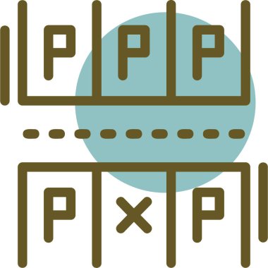 kod web simgesi, basit vektör illüstrasyonu