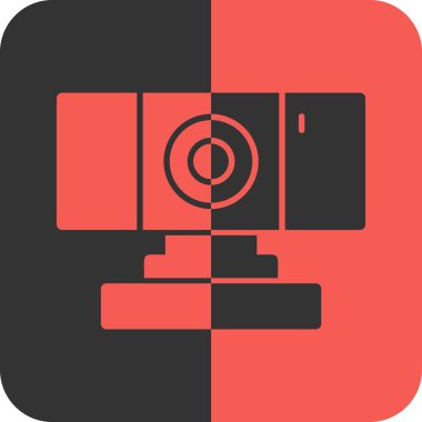 kamera simgesi vektör illüstrasyonu