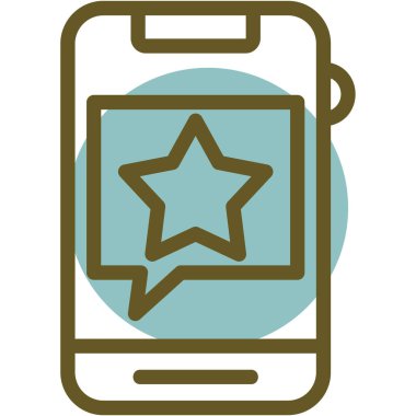 Yıldız baloncuklu akıllı telefon