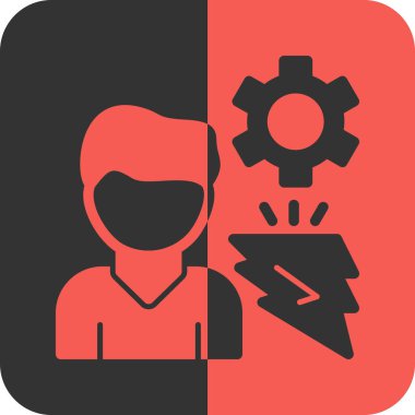 Maskeli bir kişinin vektör simgesi