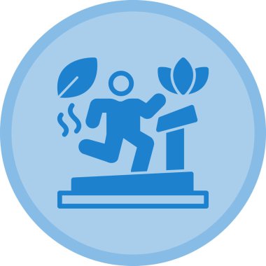 Bir ağaç simgesinin vektör illüstrasyonu