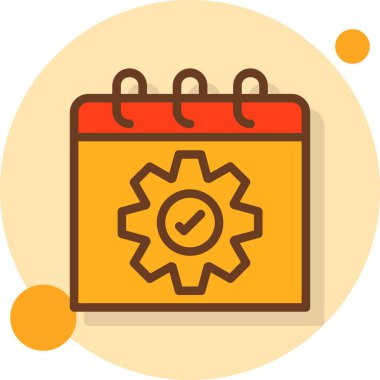 Takvim. Web simgesi basit illüstrasyon