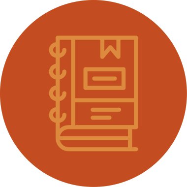 Kitap simgesinin vektör illüstrasyonu