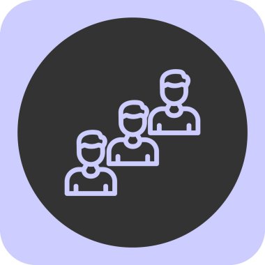 grup insanları ikon vektör illüstrasyonu