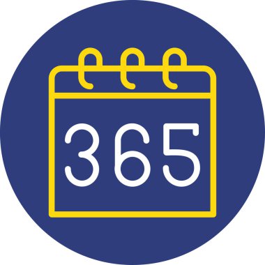 Takvim modern simgesinin vektör illüstrasyonu