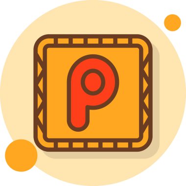 para simgesi vektör illüstrasyonu