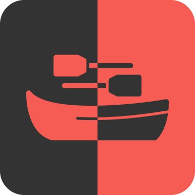 Tekne simgesinin vektör illüstrasyonu