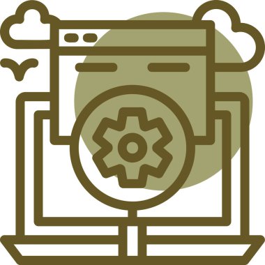 Kamera. Web simgesi basit illüstrasyon