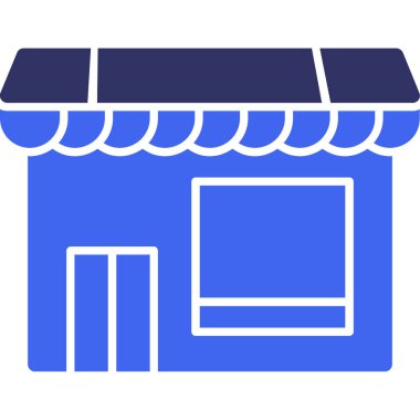 Mağaza. Web simgesi basit illüstrasyon