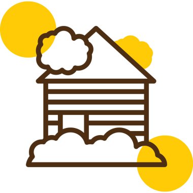 Bir evin vektör illüstrasyonu