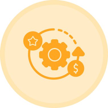 işletme finansmanı düz stil simgesi