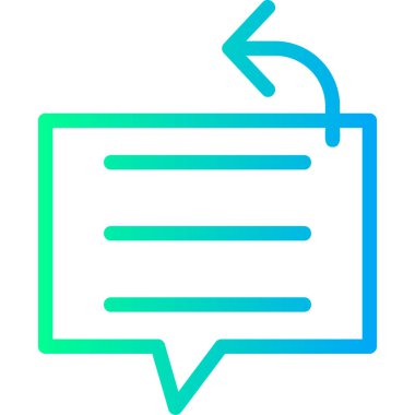 Sohbet mesajı. Basit resimleme