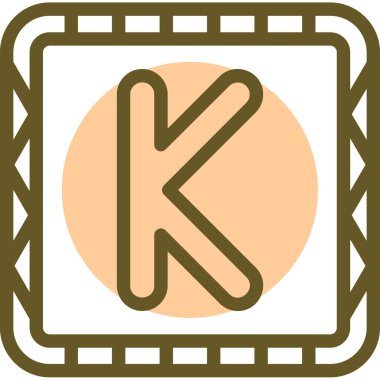 Modern b 'nin vektör illüstrasyonu eksik simgesi