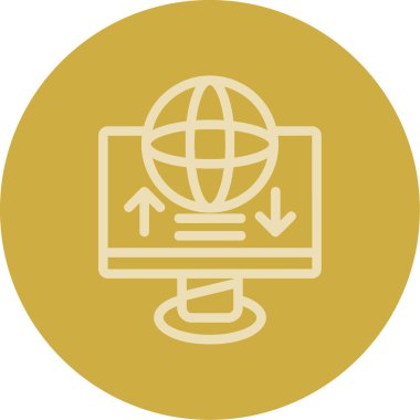 seo modern simgesinin vektör illüstrasyonu