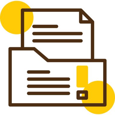 Belge. Web simgesi basit illüstrasyon