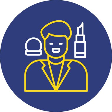 Bir yüz simgesinin vektör illüstrasyonu