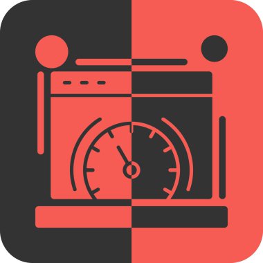 Mutfak zamanlayıcı simgesi, vektör illüstrasyon tasarımı