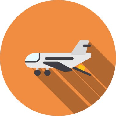 uçak ikonu vektör illüstrasyonu