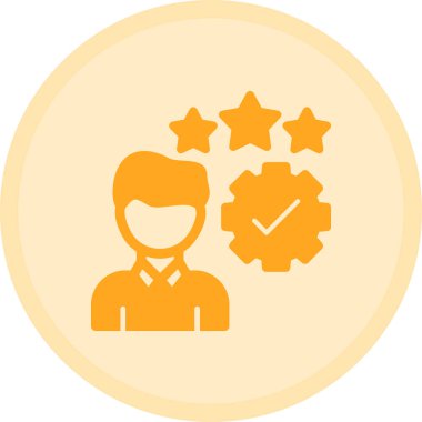 Müşteri hizmetleri ikonu. Basit resimleme