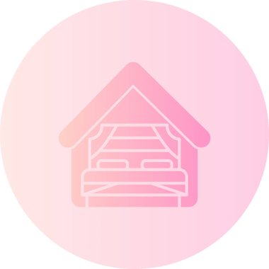 Modern Ev 'in Vektör İllüstrasyonu