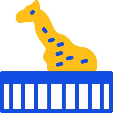 Zürafa. Web simgesi basit illüstrasyon