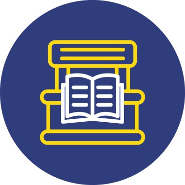 kitap simgesi vektör illüstrasyonu