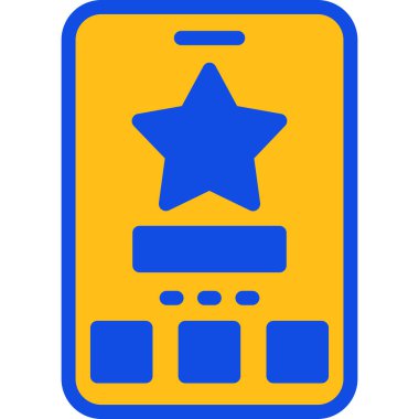 Yıldız. Web simgesi basit illüstrasyon