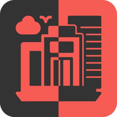 Modern b 'nin vektör illüstrasyonu depolama simgesinden yoksun