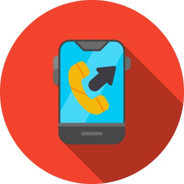 telefon arama simgesi düz biçimli.