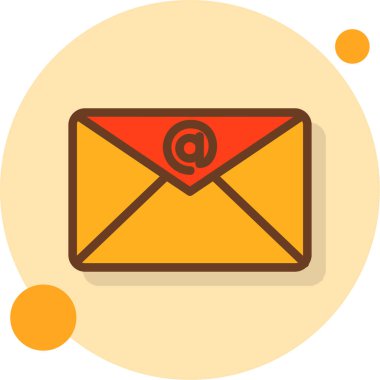 e-posta mektup simgesi düz biçimli