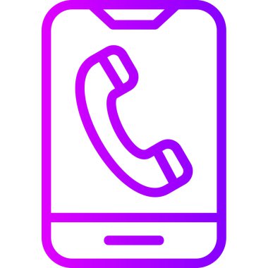 telefon simgesi, vektör illüstrasyonu