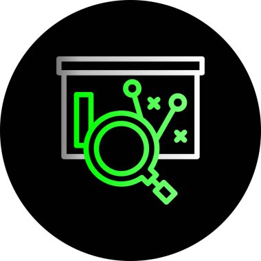 Veri analizi glif simgesi