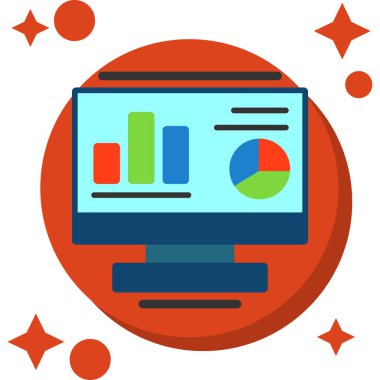 ticari analiz simgesi, vektör illüstrasyonu