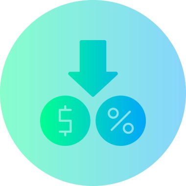 İndirim. Web simgesi basit illüstrasyon