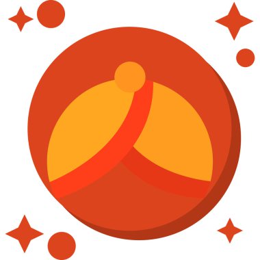 Bir dizayn için bir simgenin vektör illüstrasyonu