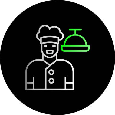 Şef simge vektör illüstrasyonu