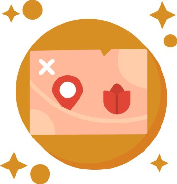 gps harita pin simgesi düz biçimli