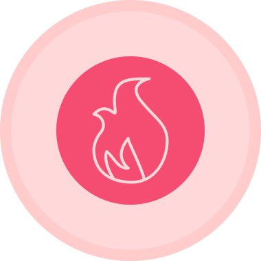 Yangın. Web simgesi basit illüstrasyon