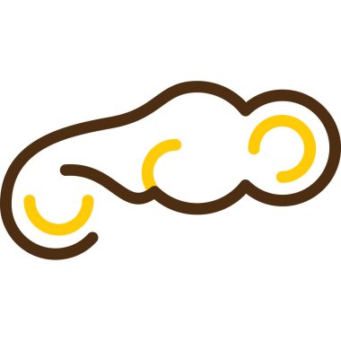 bulut hava ikonu vektör çizimi tasarımı