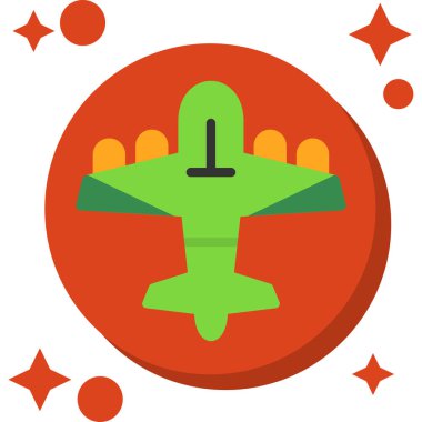 Uçuş ikonu. vektör illüstrasyonu