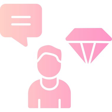 Kabarcık ve pembe kalpli bir kadının vektör çizimi