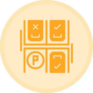 Bir bilet simgesinin vektör illüstrasyonu