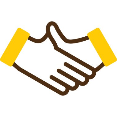 Tokalaşma ikonu vektör illüstrasyonu. tokalaşma sembolü ve logo.