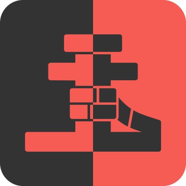 Bir bina simgesinin vektör illüstrasyonu