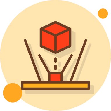 Kutu. Web simgesi basit illüstrasyon