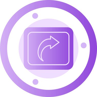 Ok. Web simgesi basit illüstrasyon