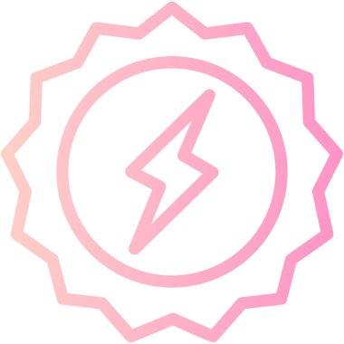 Elektrik güç simgesinin vektör illüstrasyonu