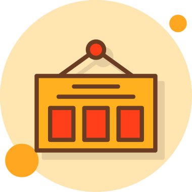 işletme yönetimi dairesi simgesi, tahta & raporu